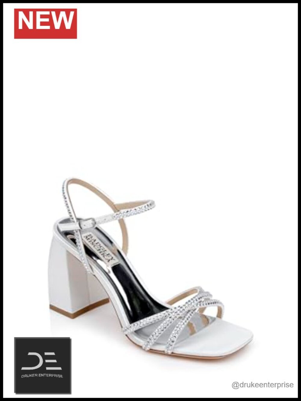 Silk Satin Block Heel Sandals Ankle Strap Padded